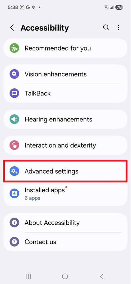 I&scaron;plėstiniai Nustatymai