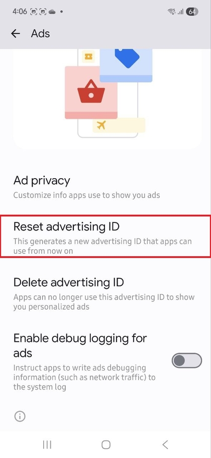 Desativar a Personaliza&ccedil;&atilde;o de An&uacute;ncios