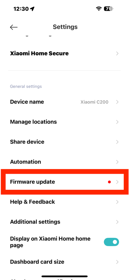 Verificando se h&aacute; atualiza&ccedil;&otilde;es de firmware