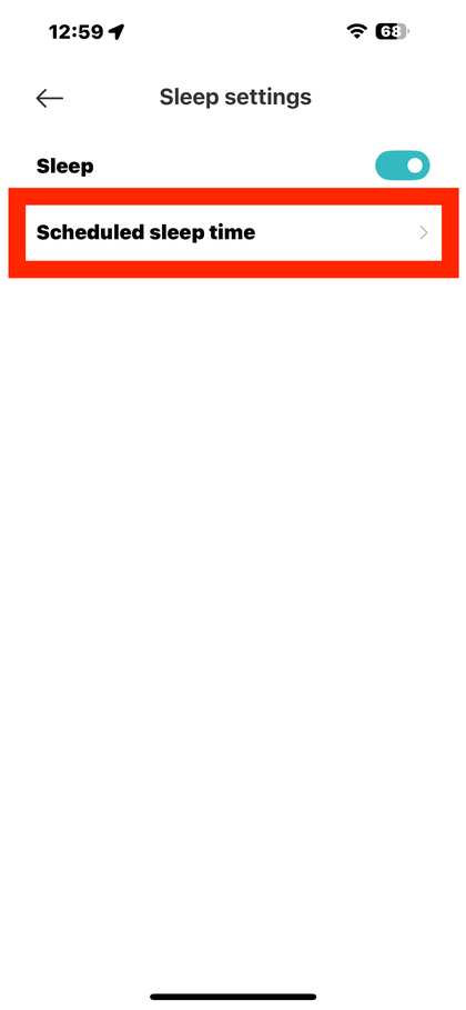 Op&ccedil;&atilde;o de hor&aacute;rio de suspens&atilde;o agendado