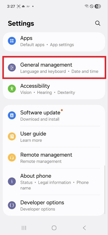 &Aacute;ltal&aacute;nos kezel&eacute;s a Be&aacute;ll&iacute;t&aacute;sokban