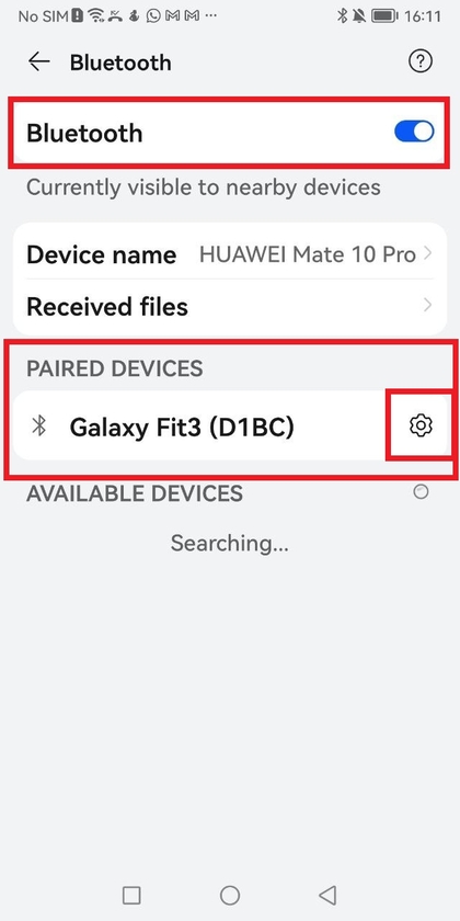 Acceder a la configuraci&oacute;n de Bluetooth