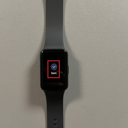 Chaguo za majibu ya haraka kwenye Galaxy Fit 3