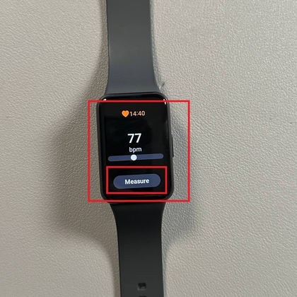 Heart Rate Icon on Samsung Galaxy Fit 3