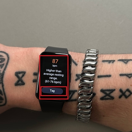 Measuring Heart Rate on Samsung Galaxy Fit 3