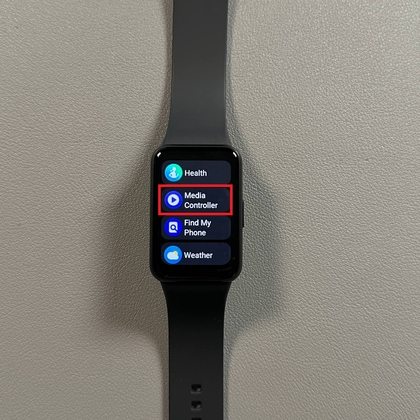 Abrir el controlador de medios en Samsung Galaxy Fit 3