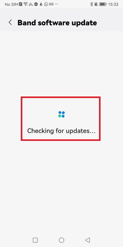 Download and install updates option for Galaxy Fit 3