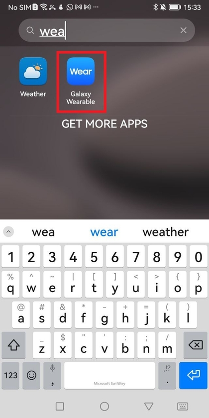 Ikona e aplikacionit Galaxy Wearable