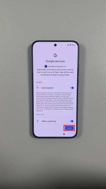 Definindo as prefer&ecirc;ncias dos servi&ccedil;os do Google no POCO F7