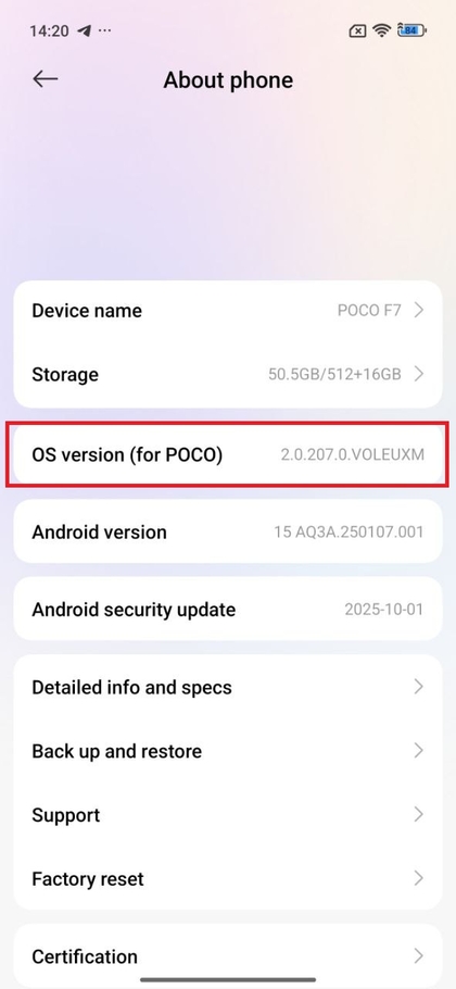 Tocando na vers&atilde;o do SO sete vezes para ativar as Op&ccedil;&otilde;es de Desenvolvedor