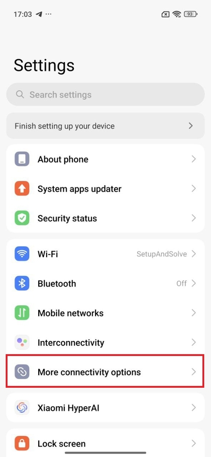Weitere Verbindungsoptionen auf dem POCO F7