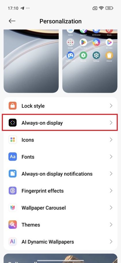 Always-On Displayn ottaminen k&auml;ytt&ouml;&ouml;n POCO F7 -puhelimessa