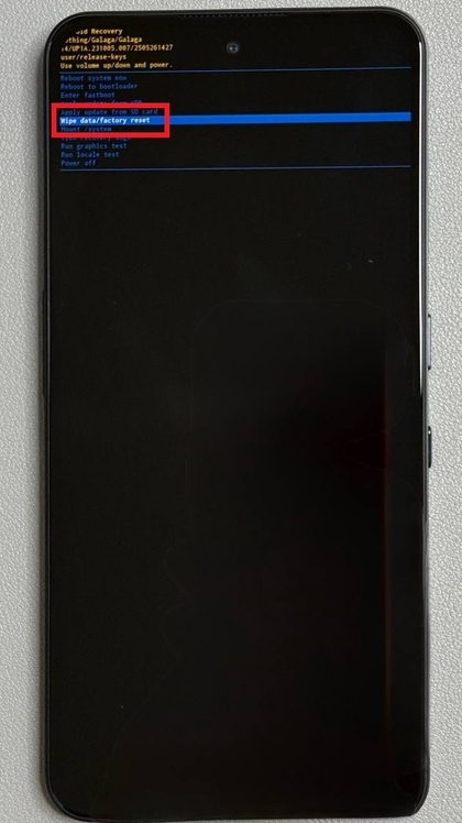 Opzione Cancella dati e ripristino di fabbrica su CMF Phone 2 Pro