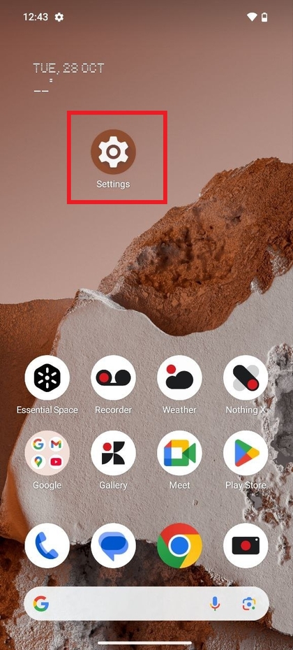 Auf Einstellungen auf dem CMF Phone 2 Pro zugreifen