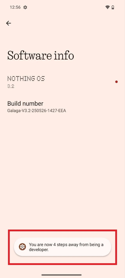 Entwickleroptionen im Systemmen&uuml; auf dem CMF Phone 2 Pro