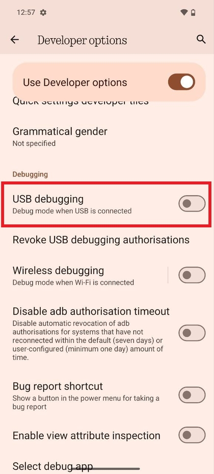 Entwickleroptionen auf dem CMF Phone 2 Pro deaktivieren