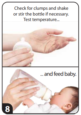 Paso 10 de la preparaci&oacute;n del biber&oacute;n