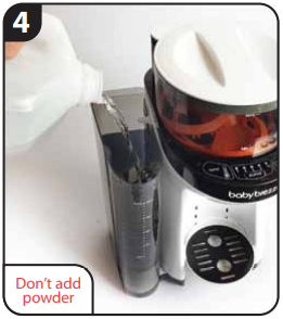 Limpiar las partes internas Paso 4