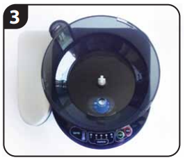 Configure el Contenedor de Polvo y las partes Paso 1