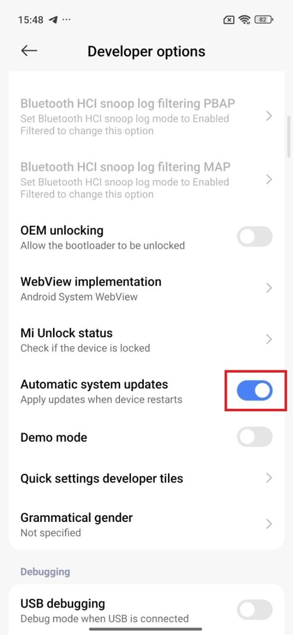 Automatische System-Updates aktivieren