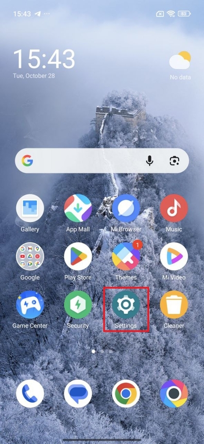 Die Einstellungen-App auf POCO F7 &ouml;ffnen