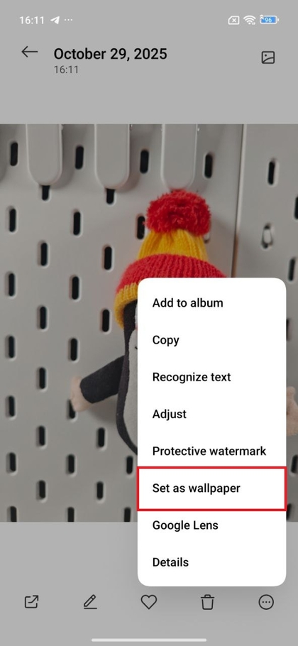Ein benutzerdefiniertes Hintergrundbild aus der Galerie auf POCO F7 festlegen