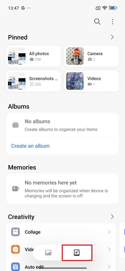 Adgang til den private mappe p&aring; POCO F7