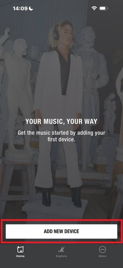 Adding a device screen on Marshall app
