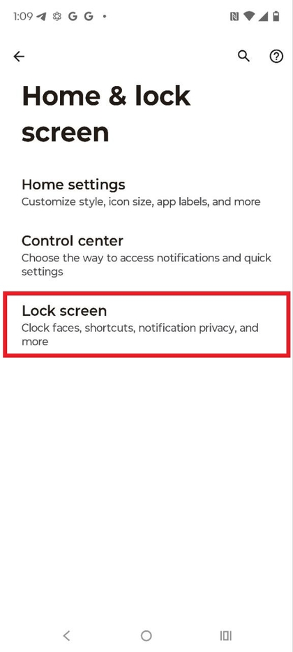 Motorola Edge 60 Fusion instellingen voor vergrendelscherm