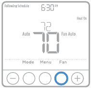 Fan operation settings