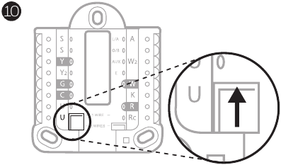 Definir o separador deslizante U