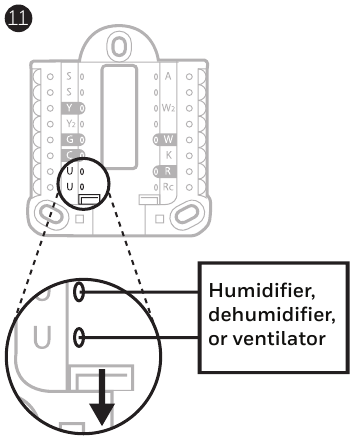 Humidificador, desumidificador ou ventilador para toda a casa, passo 1