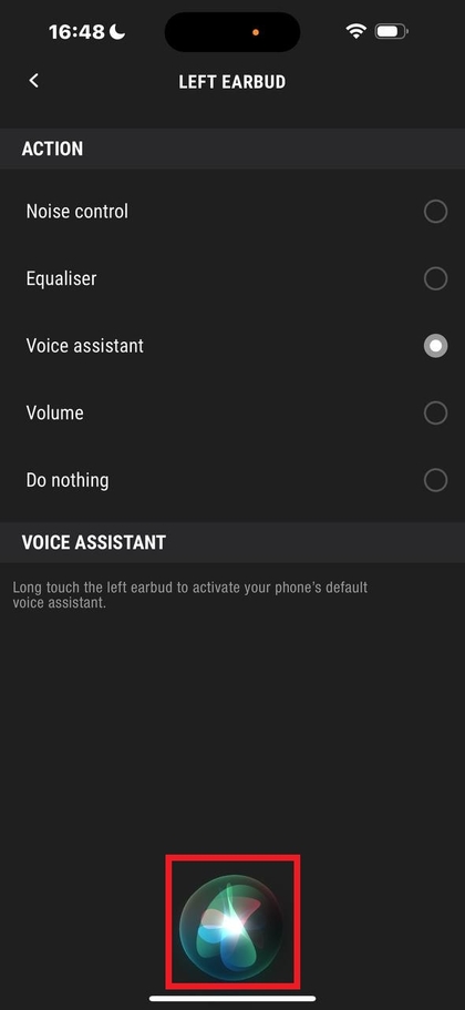 Activating Siri with earbud