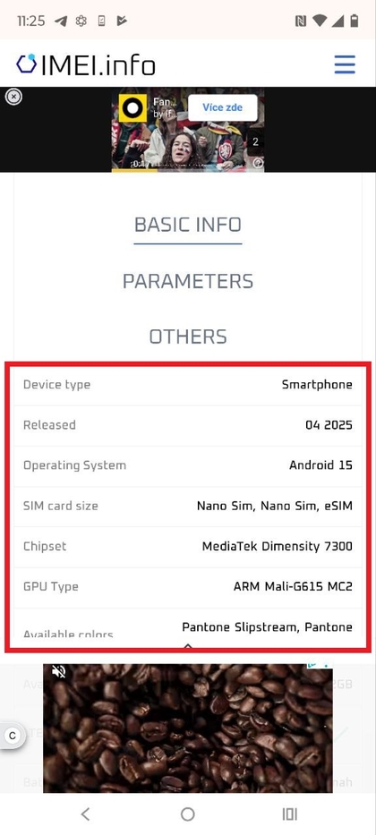 Verificatieresultaat op IMEI.info