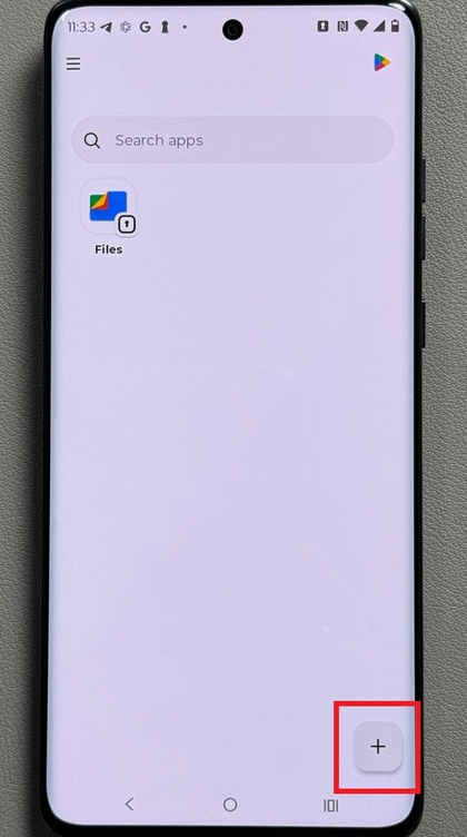 Knop Toevoegen in Veilige map