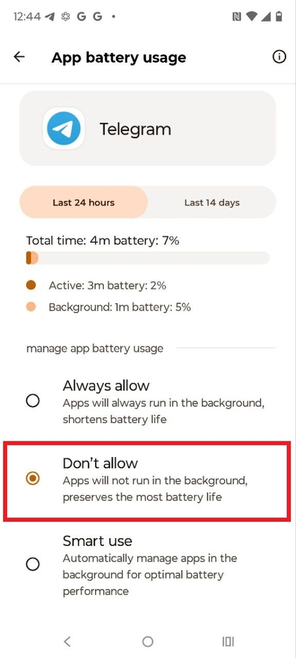 Achtergrond batterijgebruik optimaliseren