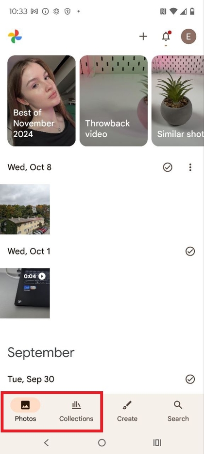 Foto's en collecties bekijken