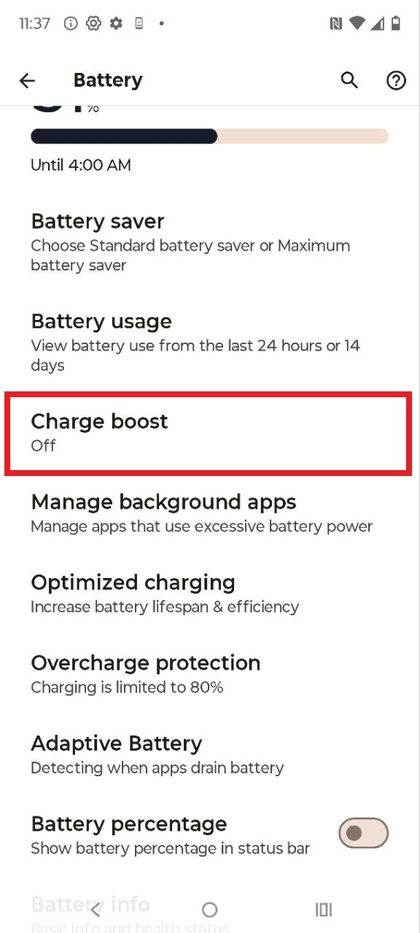 Find hurtigopladning p&aring; Motorola EDGE 60 Fusion