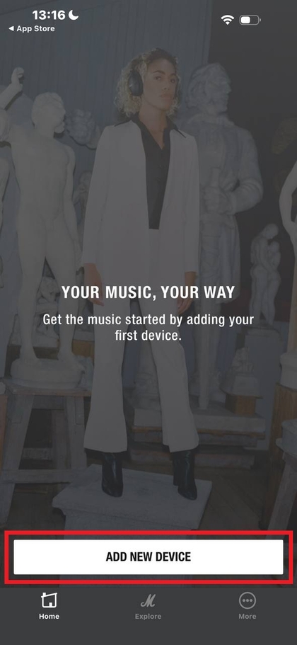 Adding Marshall Major V headphones in the app