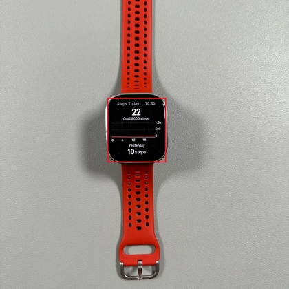 Amazfit Bip 6 Seitentaste zum Zugriff auf das Men&uuml;