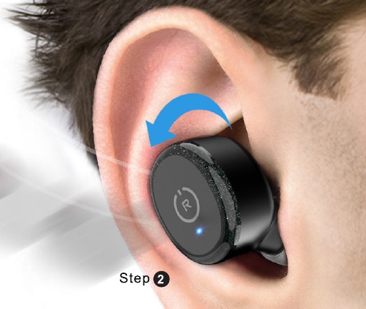 Como usar os seus auscultadores TOZO Passo 4