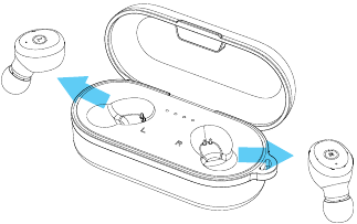 Emparelhamento Autom&aacute;tico TWS Passo 1
