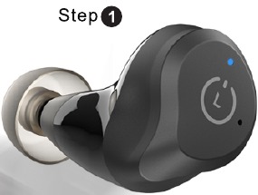 Как да носите вашите TOZO слушалки Стъпка 2