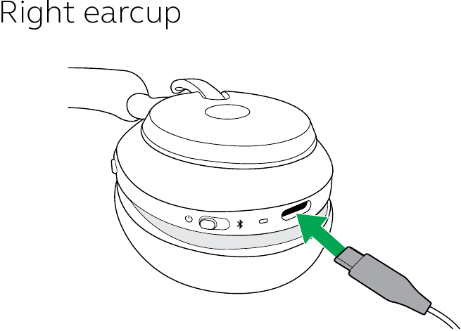 Opladen met USB-oplaadkabel