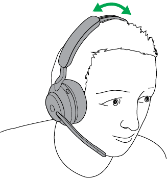 Justering af headsettet monovariant