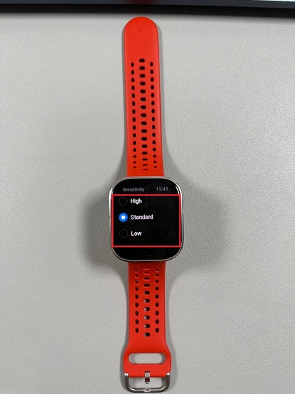 Einstellung der Erkennungsempfindlichkeit auf Amazfit Bip 6