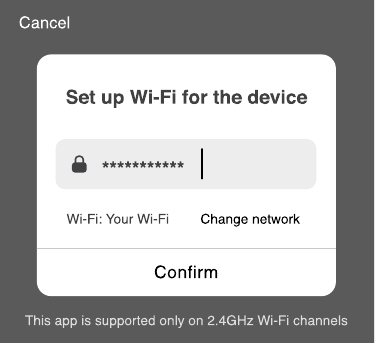 Adaugă dispozitiv: Modul cod QR Pasul 2