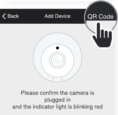 Adaugă dispozitiv: Modul cod QR Pasul 1