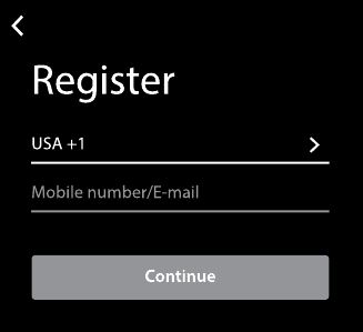 &Icirc;nregistrează-ți un cont &icirc;n aplicația Geeni Pasul 1