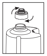 Napełnij zbiornik na czystą wodę Krok 2
